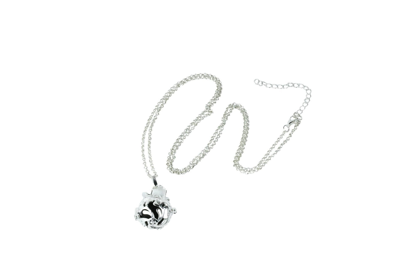 Silver plated Fragrance necklace with Scentable Bead - Tijon