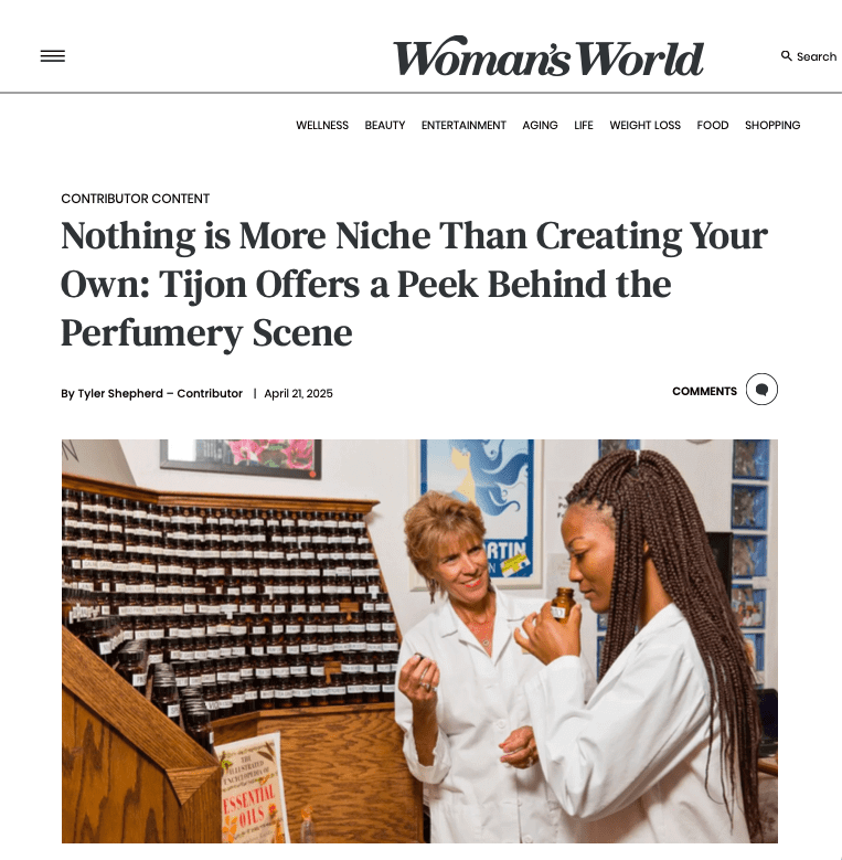 Tijon Article - Woman's World - Tijon