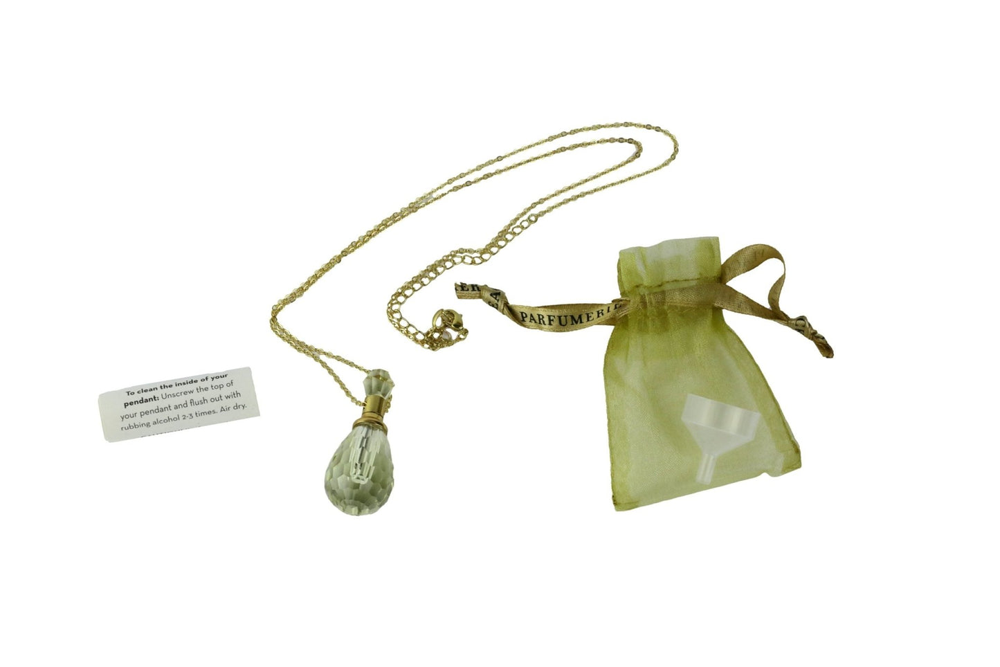 Crystal Vial Perfume Necklace (4 Colors) - Tijon