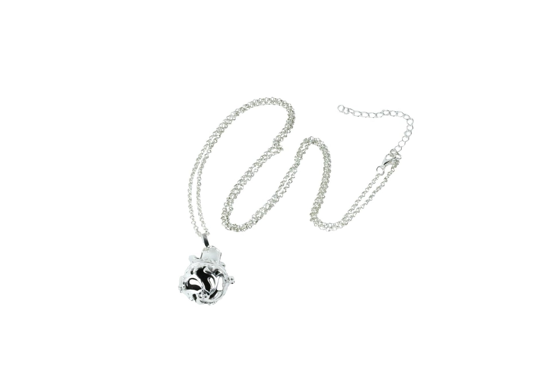 Silver plated Fragrance necklace with Scentable Bead - Tijon